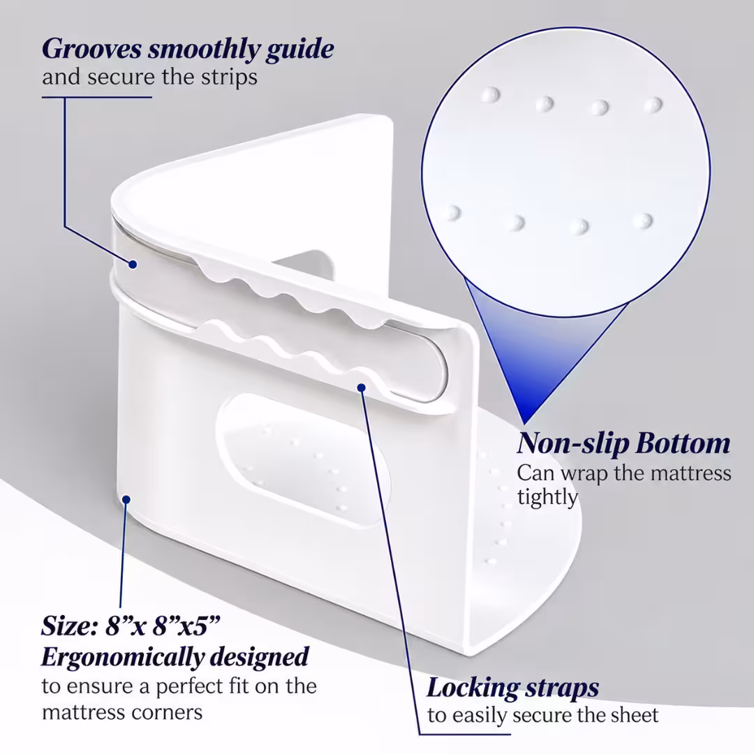 Adjustable Bed Sheet Holder With Anti-slip Clips 6