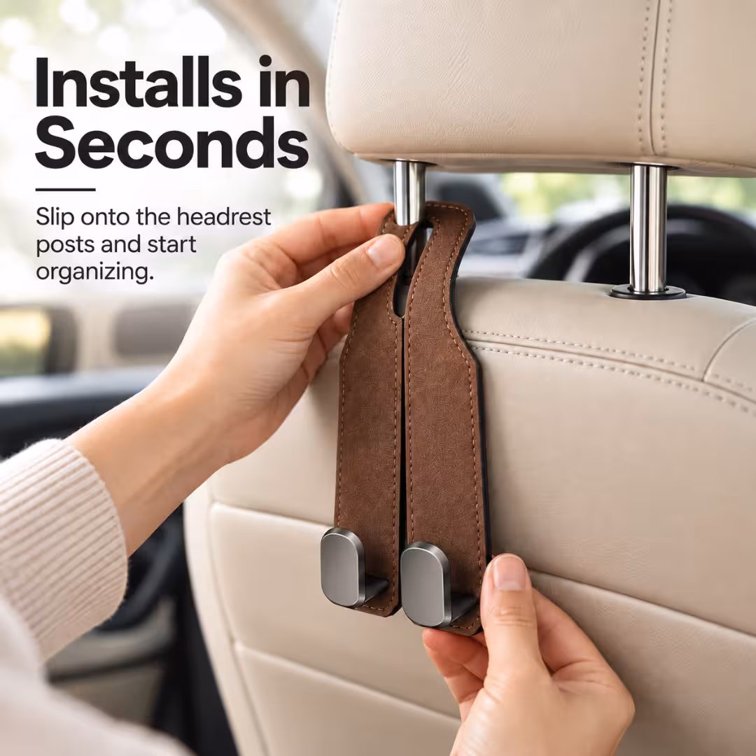 Faux Suede Car Storage Holder 3