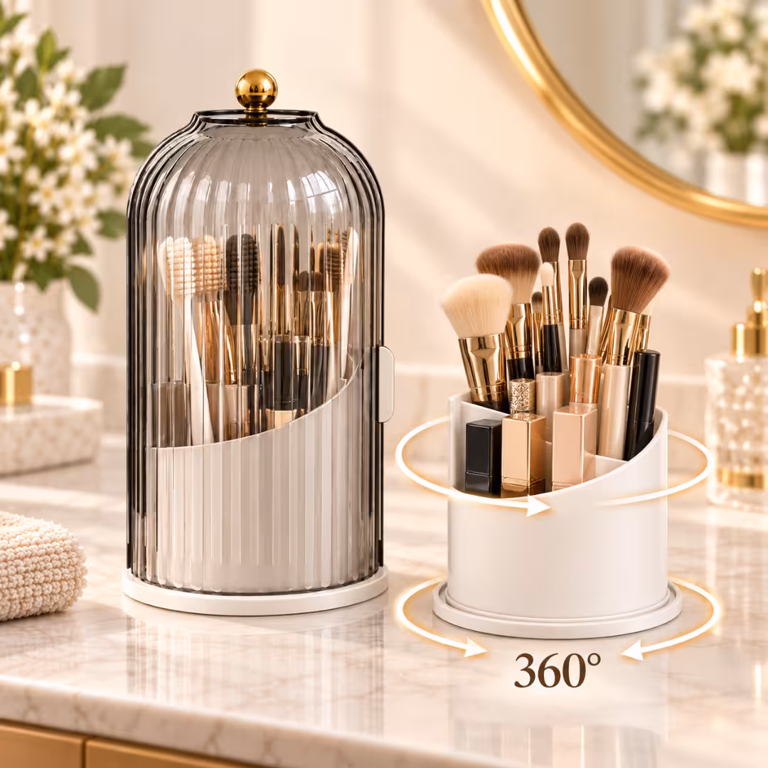 Compact Toothbrush Holder in use