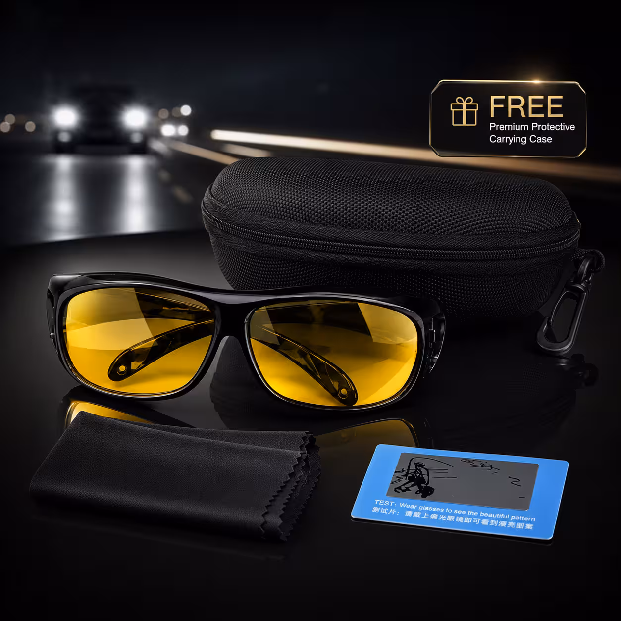 Z-Yellow HD Night Glasses