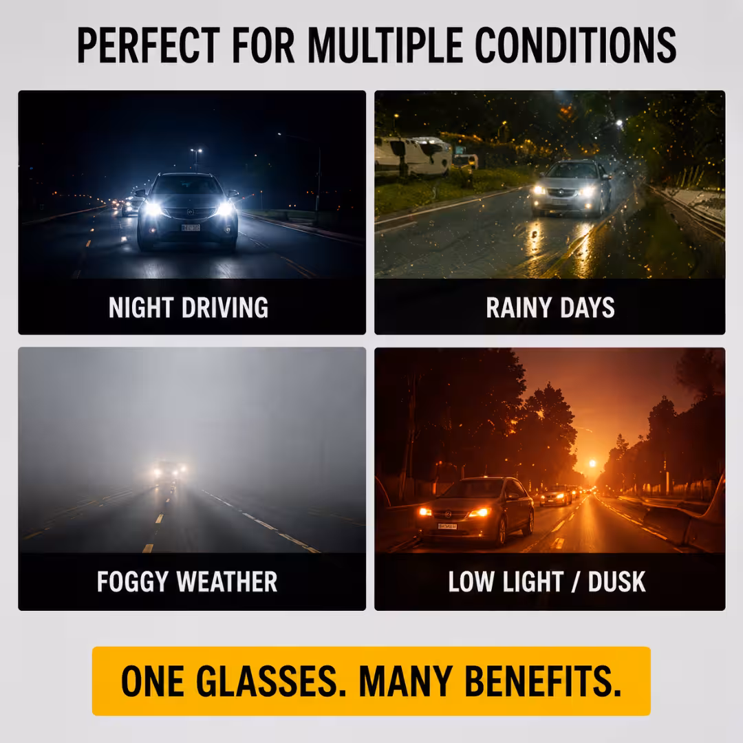 Z-Yellow HD Night Glasses in use